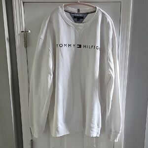 Tommy Hilfiger White Logo Sweatshirt